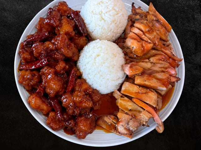 Chicken & General Tso's Chicken.