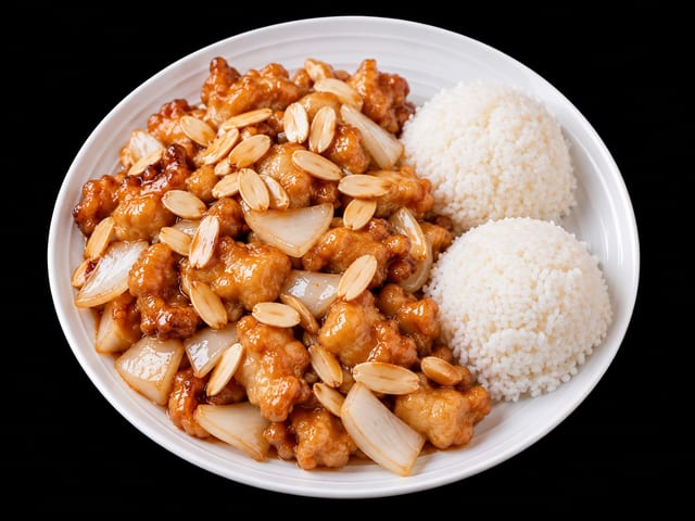 Almond Chicken.