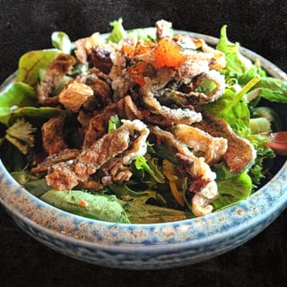 Salmon Skin Salad