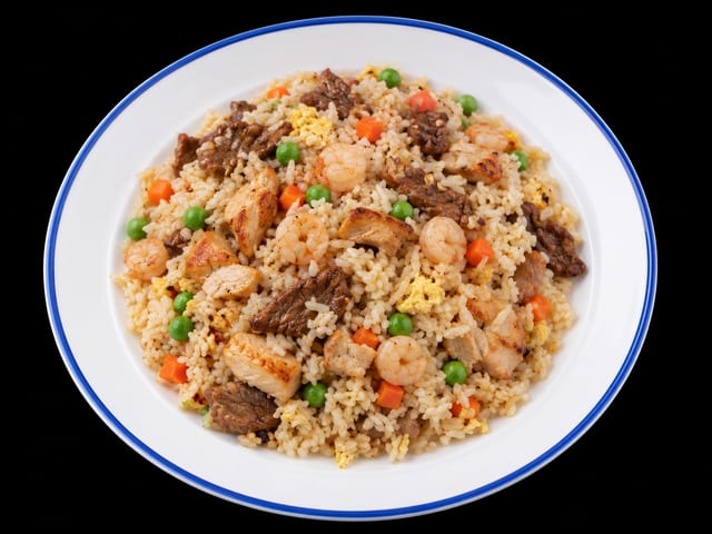 Combination Fried Rice with Shrimp.
