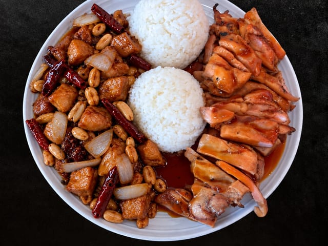 Chicken & Kung Pao Chicken.