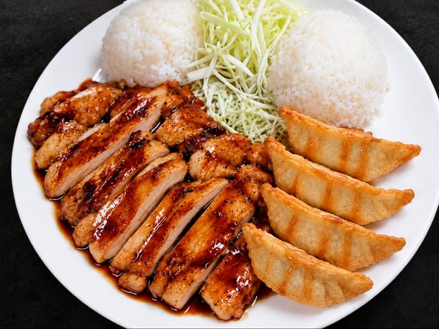 Chicken Breast + Gyoza.