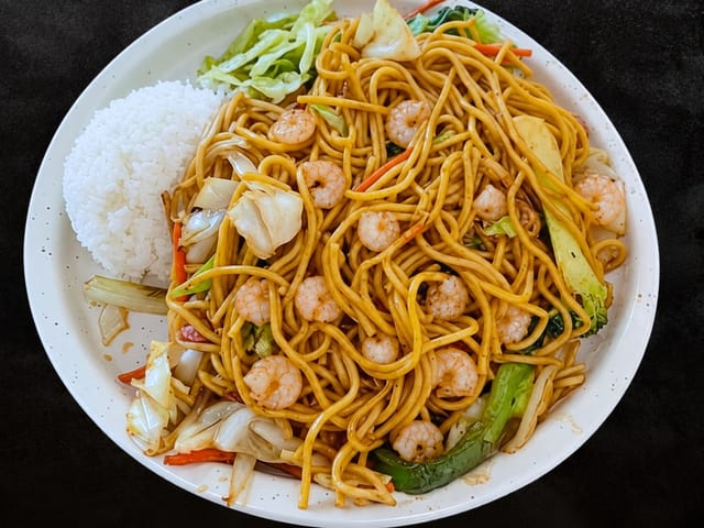 Shrimp Yakisoba.