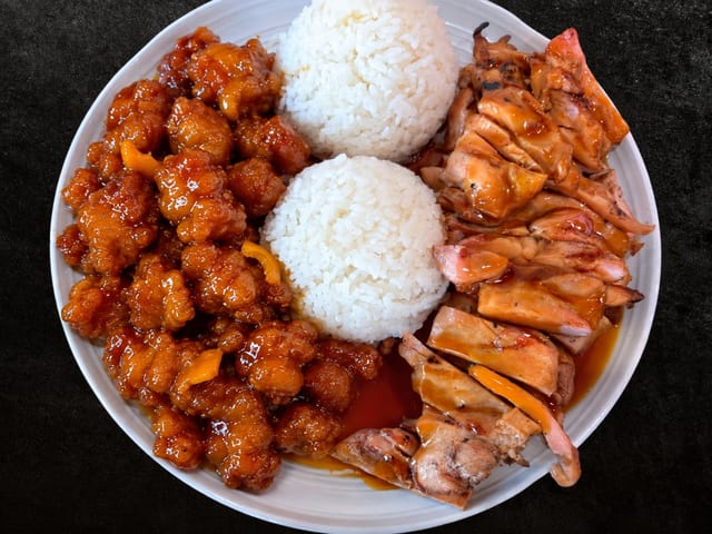 Chicken & Orange Chicken.