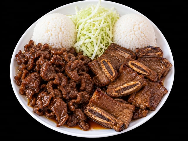 Beef Teriyaki + Short Rib.