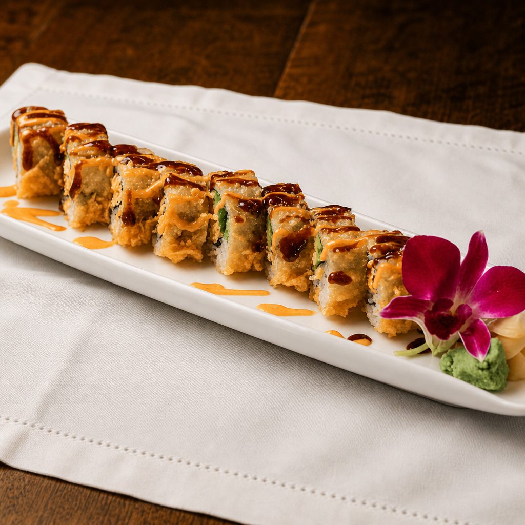 Fried Spicy Crab Roll.